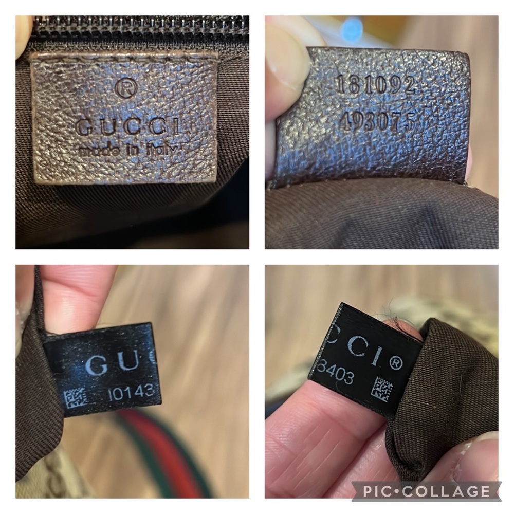 Gucci Beige GG Supreme Canvas Crossbody with Green-Red Web Strap - Picture 15 of 16